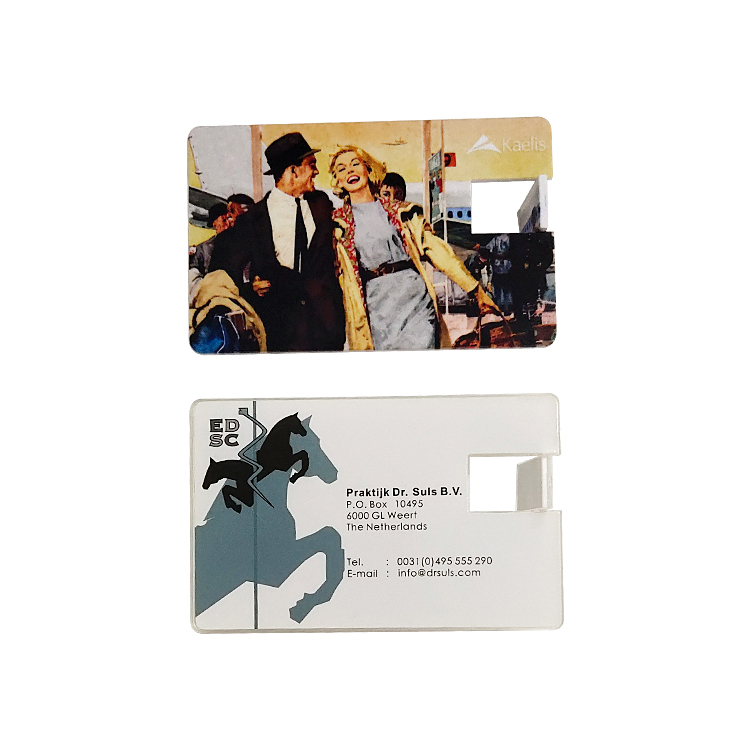 Creative custom brand sticker usb business card LWU435